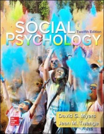 Social Psychology 12th edition 9781259294198 1259294196
