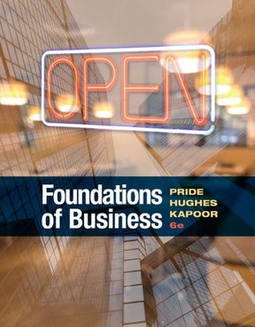 Textbook Solutions for Foundations of Business