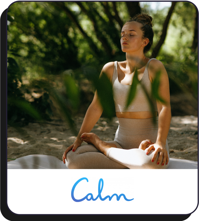 Calm meditation logo